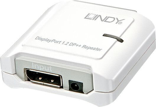 Репитер/удлинитель AV сигнала Lindy Extender/Repeat, DisplayPort 1.2 DP+, до 20м, 2560x1600 (38413)