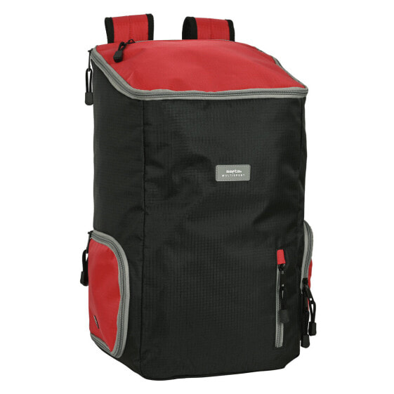 Рюкзак спортивный Safta Multisports черно-красный 28 x 50 x 22 см