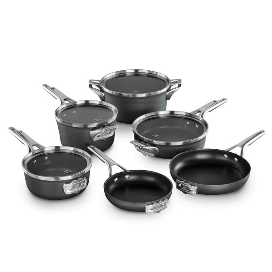 Premier 10-pc. Space-Saving Hard-Anodized Nonstick Cookware Set