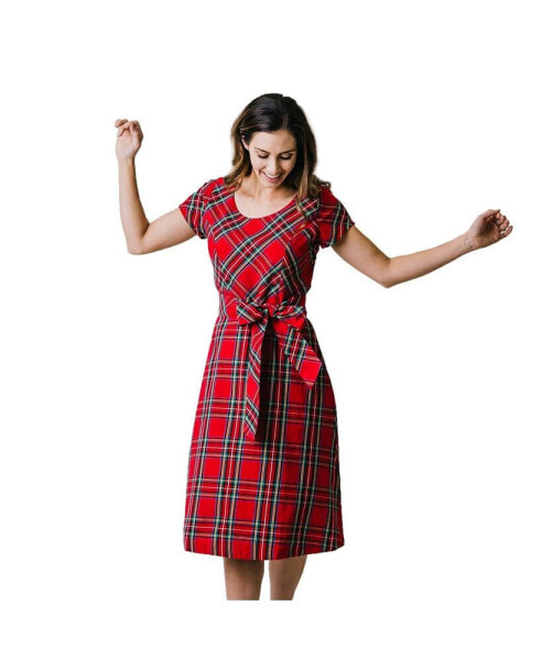 Women's Organic Cotton Short Sleeve A-Line Dress
