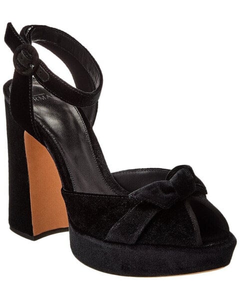 Alexandre Birman Pepitta 120 Velvet Platform Sandal Women's