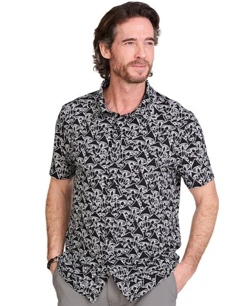 Men's Shrooms Short Sleeve Button Up Shirt