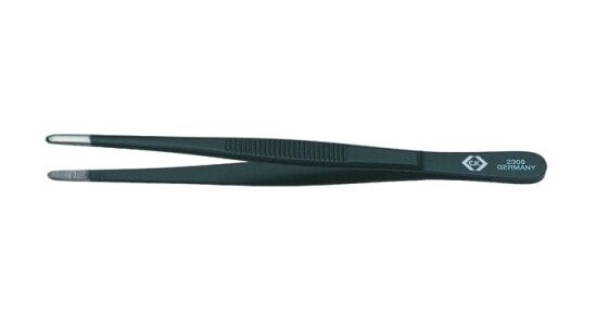 Пинцет острый C.K Tools Universal 2308 из нержавеющей стали - Черный - Прямой - 14.5 см - 1 шт.