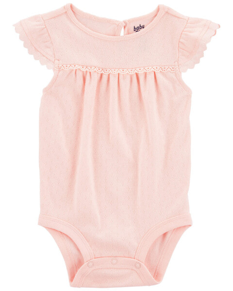 Baby Cotton Pointelle Bodysuit 6M