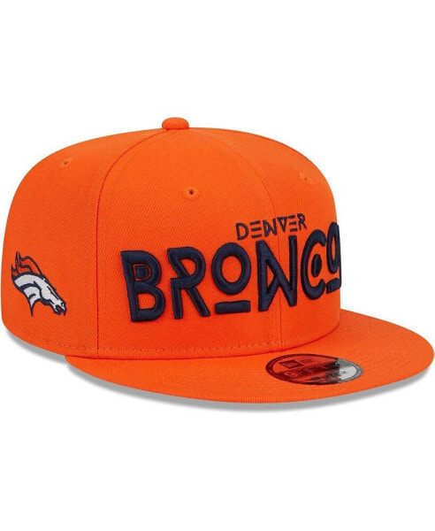 Men's Orange Denver Broncos Word 9FIFTY Snapback Hat