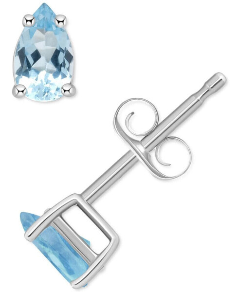 Серьги Macy's Aquamarine Pear