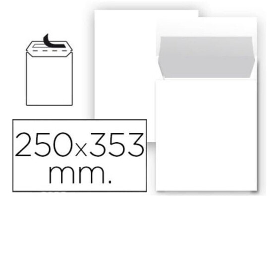 Конверты белые из бумаги Liderpapel SB91 250 x 353 мм (1 штука) (25 штук)
