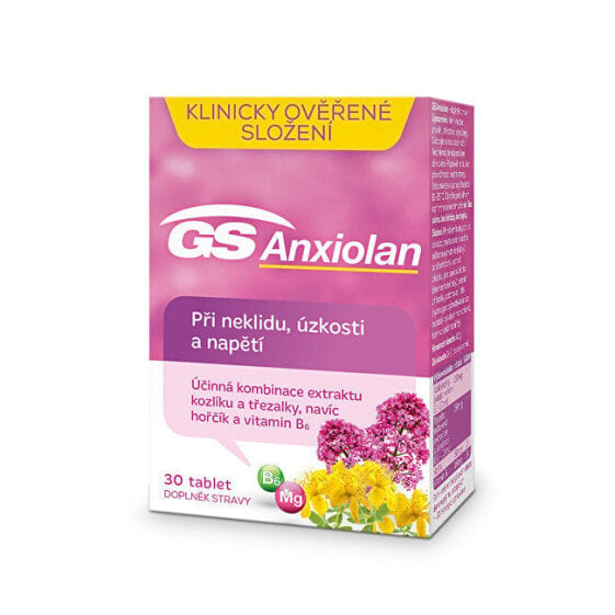 Green-Swan GS Anxiolan Пищевая добавка для эффективной помощь при беспокойстве, тревоге и напряжении 30 таблеток