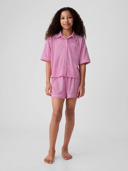 Kids Recycled French Terry PJ Short Set