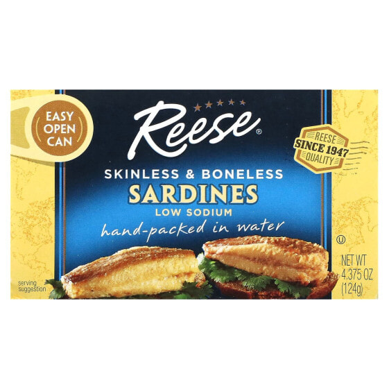 Skinless & Boneless Sardines, 4.375 oz (124 g)