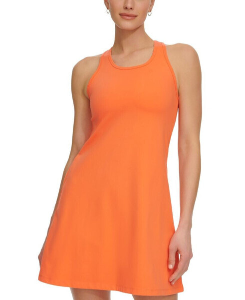 Sport Women's Round-Neck Keyhole-Back Tennis Dress