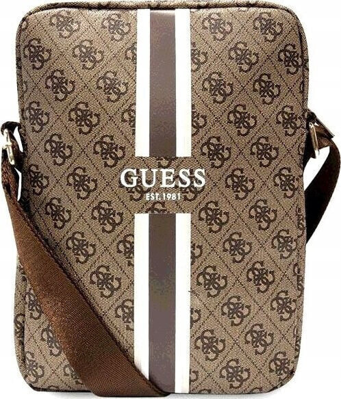 Etui na tablet Guess Guess 4G Stripes Tablet Bag - Torba na tablet 10" (Brązowy)