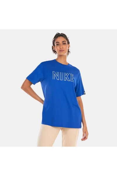 Sportswear Gel-Dance Pack Boyfriend Short-Sleeve Oversize Mavi Kadın T-shirt