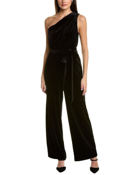 Anne Klein One-Shoulder Jumpsuit Women's Black 4