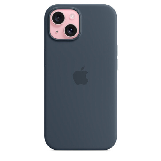 Чехол Silicone Apple iPhone 15 Sil MagS Storm Blue
