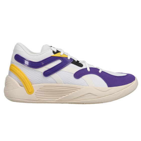 Puma Trc Blaze Court Basketball Mens White Sneakers Athletic Shoes 37658207