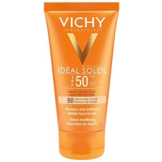 Vichy Ideal Soleil Mattifying Face Fluid Dry Touch Spf30 Солнцезащитная матирующая эмульсия для жирной кожи