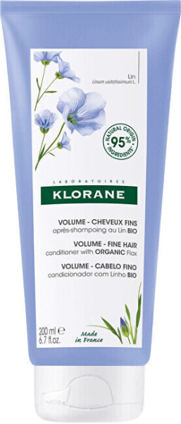 Кондиционер для тонких волос с органическим льном (Объемный кондиционер) - Klorane