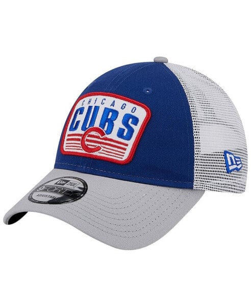 Men's Royal Chicago Cubs Two-Tone Patch 9FORTY Snapback Hat