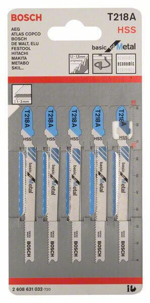 Bosch Stichsägeblatt T 218 A Basic for Metal