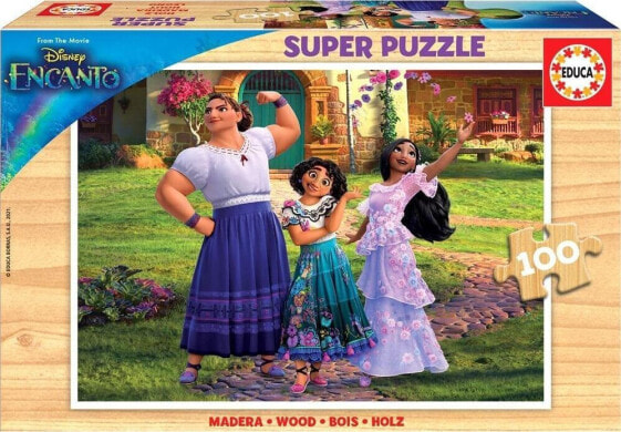 Educa Puzzle 100 Nasze magiczne Encanto Disney (drewno)