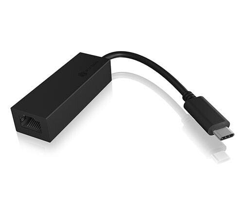 ICY BOX IB-LAN100-C3 - Wired - USB Type-C - Ethernet - 1000 Mbit/s - Black