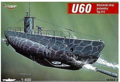 Модель подводной лодки U-BOOT Mirage 'U60' для сборки