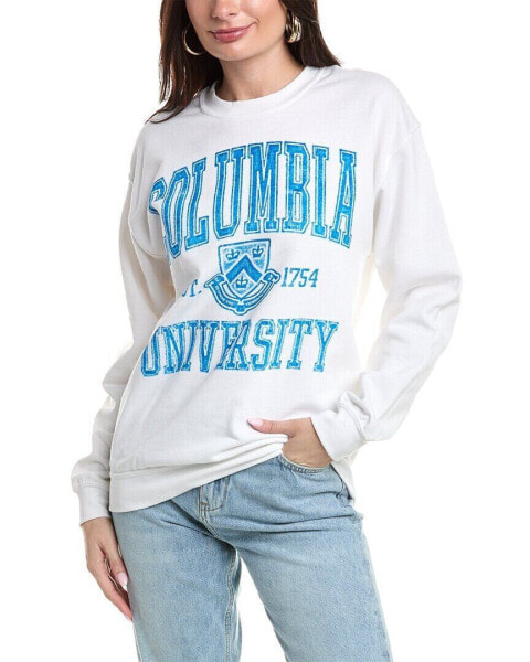 Goodie Two Sleeves Columbia Distressed Crest Pullover Women's