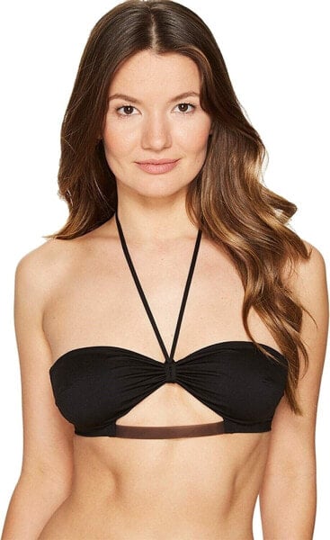 La Perla 168577 Womens Plastic Dream Bandeau Top Swimwear Black Size 34D