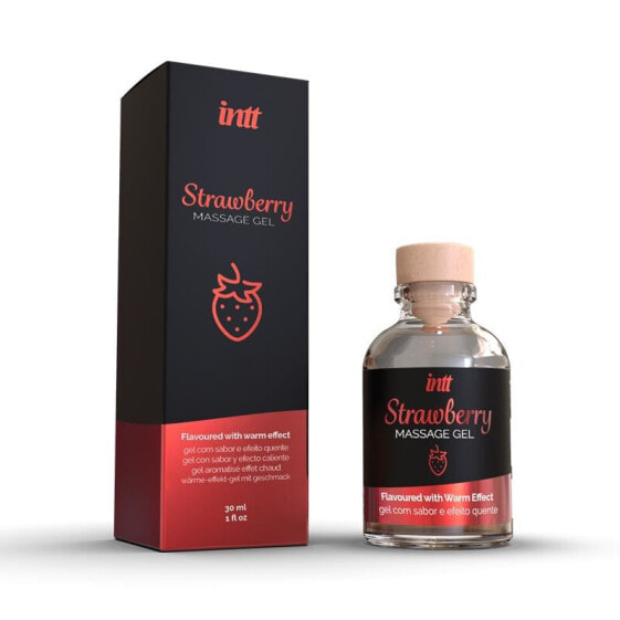 Интимный гель с подогревом и ароматом клубники INTT Heat Effect Strawberry 30 мл.