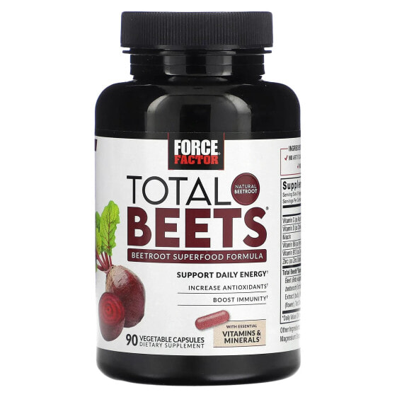 Total Beets, Beetroot Superfood Formula, 90 Vegetable Capsules