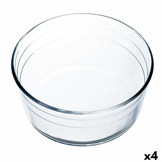 Форма для выпечки суфле прозрачная стеклянная Ø Cuisine Ocuisine Vidrio 22 x 22 x 10 см (4 штуки)