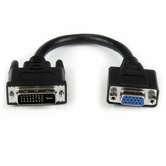 Кабель DVI-I—VGA Startech DVIVGAMF8IN Чёрный 0,2 m