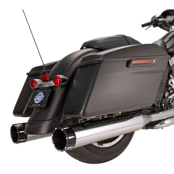 S&S CYCLE 4.5´´ MK45 Contrast Cut Tracer Harley Davidson FLH 1340 Electra Glide Belt Drive 13 Ref:550-0623 Slip On Muffler