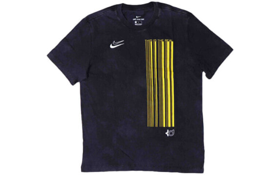 Nike Dri-FIT KD 复古水洗刺绣Logo运动短袖T恤 亚版 男款 黑色 / Футболка Nike Dri-FIT KD LogoT CD1301-010