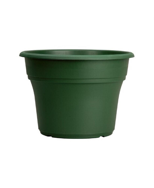HC Companies Plastic Flower Pot Planter for Outdoor Plants Green 6.69"