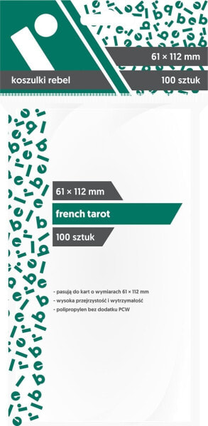 Rebel Koszulki na karty 61x112mm French Tarot 100 sztuk