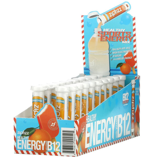 Energy Drink Mix, Orange Cream, 20 Tubes, 0.39 oz (11 g) Each