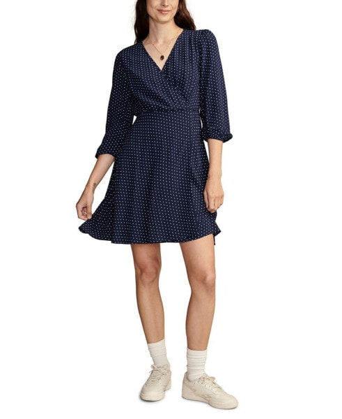 Women's Polka Dot Wrap Dress