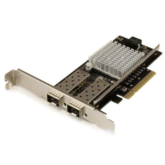 StarTech.com 2-Port 10G Fiber Network Card with Open SFP+ - PCIe - Intel Chip - Internal - Wired - PCI Express - Fiber - 20000 Mbit/s - Black - Metallic