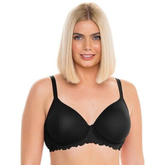 No Boundaries Juniors T-Shirt Bra Women's 40DD Black Stretch Cup Flex Wire Nylon