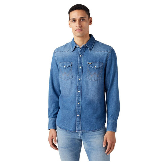 Рубашка джинсовая Wrangler 27MW с длинным рукавом