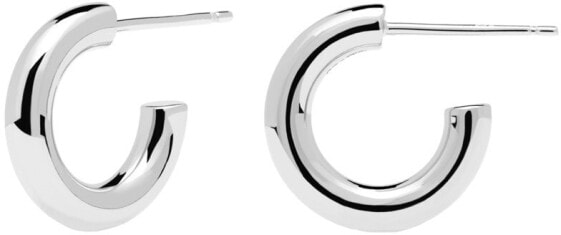 Минималистичные серебряные серьги-кольца Mini CLOUD Silver AR02-376-U