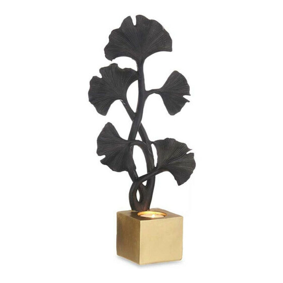 Декоративная фигура Чёрный Цветы полистоун (7,7 x 36,3 x 16,5 cm)
