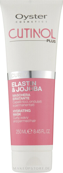 Maske für lockiges Haar - Oyster Cutinol Plus Elastin & Jojoba Hydrating Curly Mask 250 ml