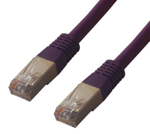 MCL Samar CAT 6 F/UTP Patch cable - 10m purple - Cable - Network