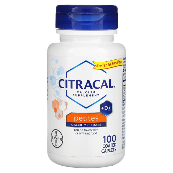 Препараты для укрепления костей Citracal Calcium Supplement + D3, Petites, 100 покрытых таблеток