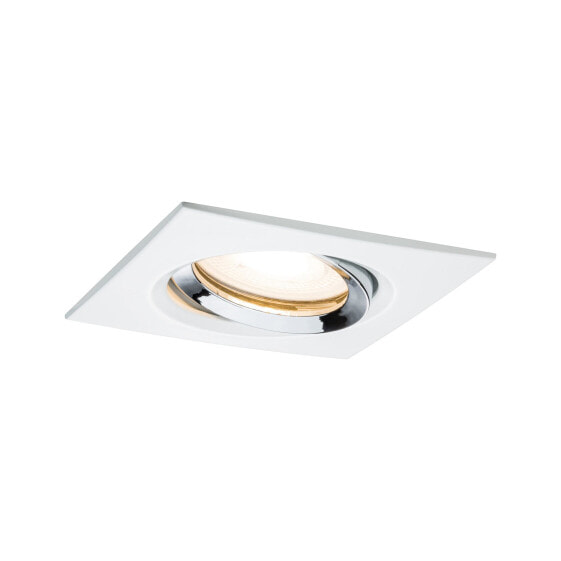 PAULMANN 929.04 - Recessed lighting spot - GU10 - LED - 7 W - 2700 K - Chrome - White