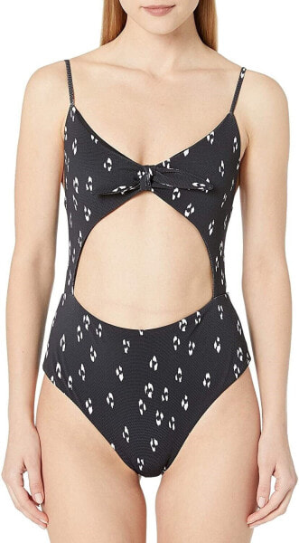 Eberjey 257550 Women's Alexia One Piece Swimsuit Black/White Size X-Small