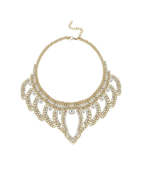 SOHI women's Marquise Bling Statement Necklace